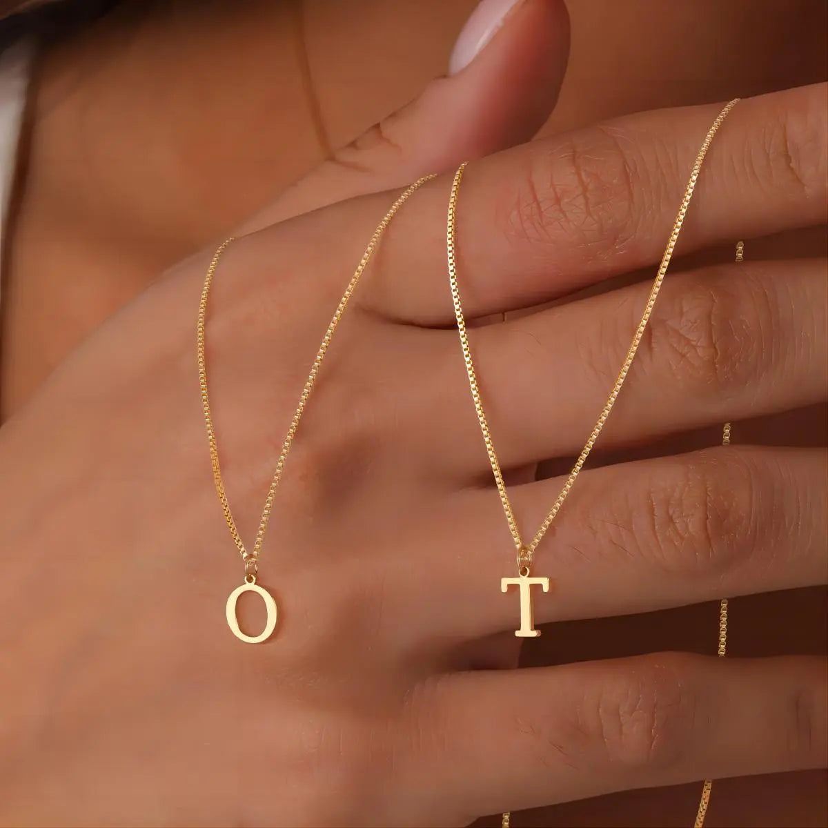 ラブレター・イニシャル・ネックレス|ゴールド 18K