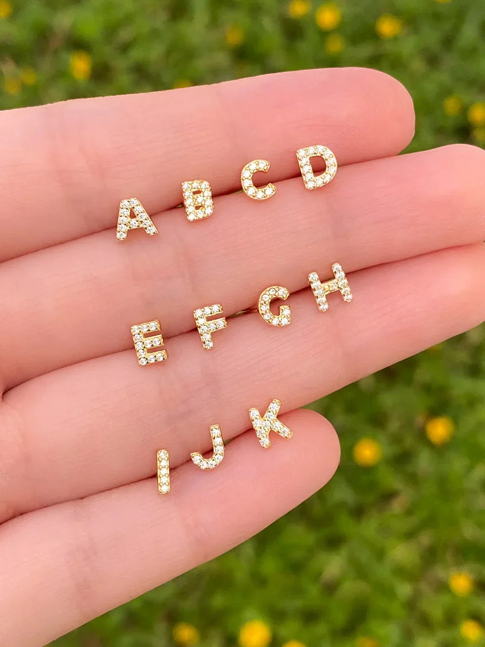 イニシャルピアス|ゴールド16K