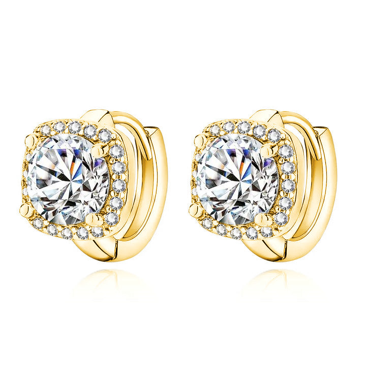 ナディーヌ・スクエア・ピアス|ゴールド 18K
