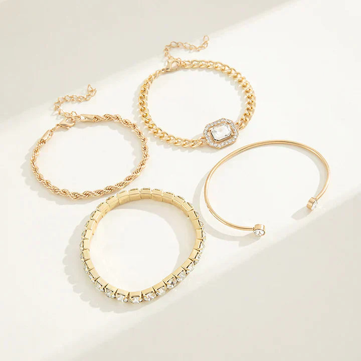 ドミシア・カルヴィーナ ブレスレットセット|ホワイトゴールド 18K