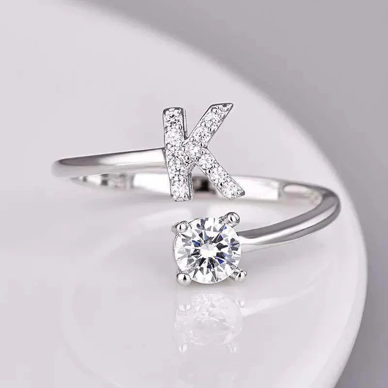 ドミティラ ロザネラ レターブレスレット｜ホワイトゴールド 18K-1