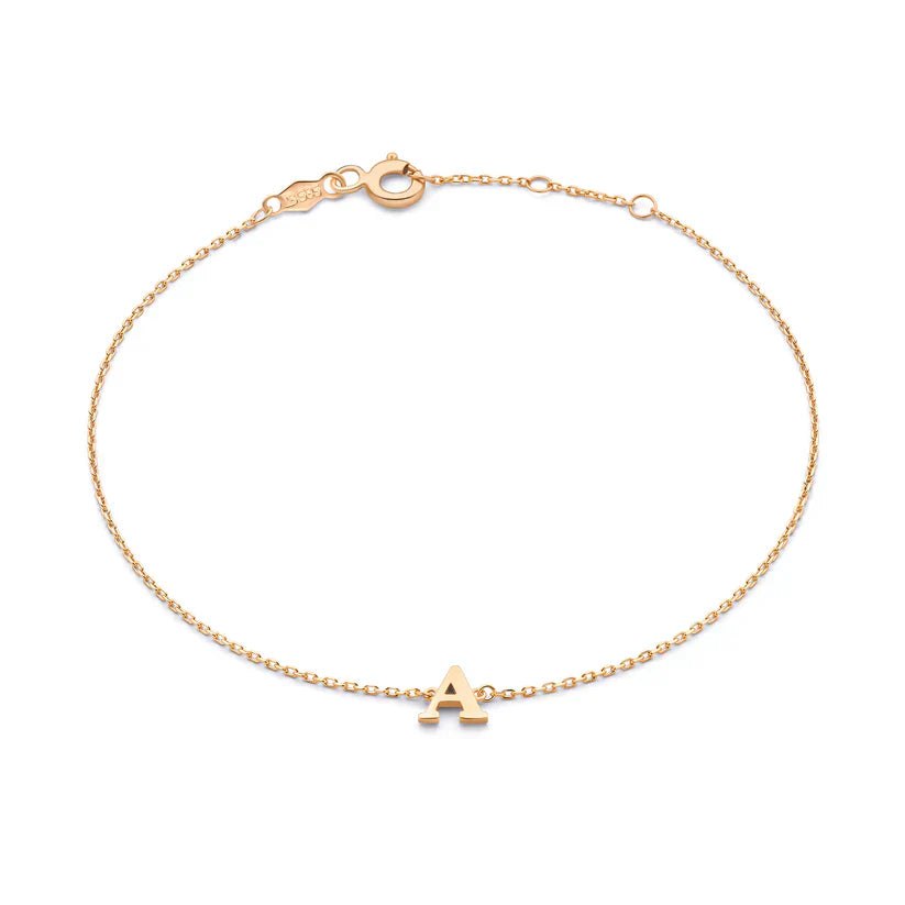 ヴィタ・シグナ イニシャルブレスレット｜ゴールド 14K