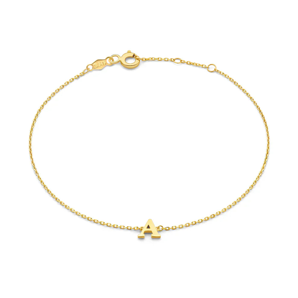 ヴィタ・シグナ イニシャルブレスレット｜ゴールド 14K