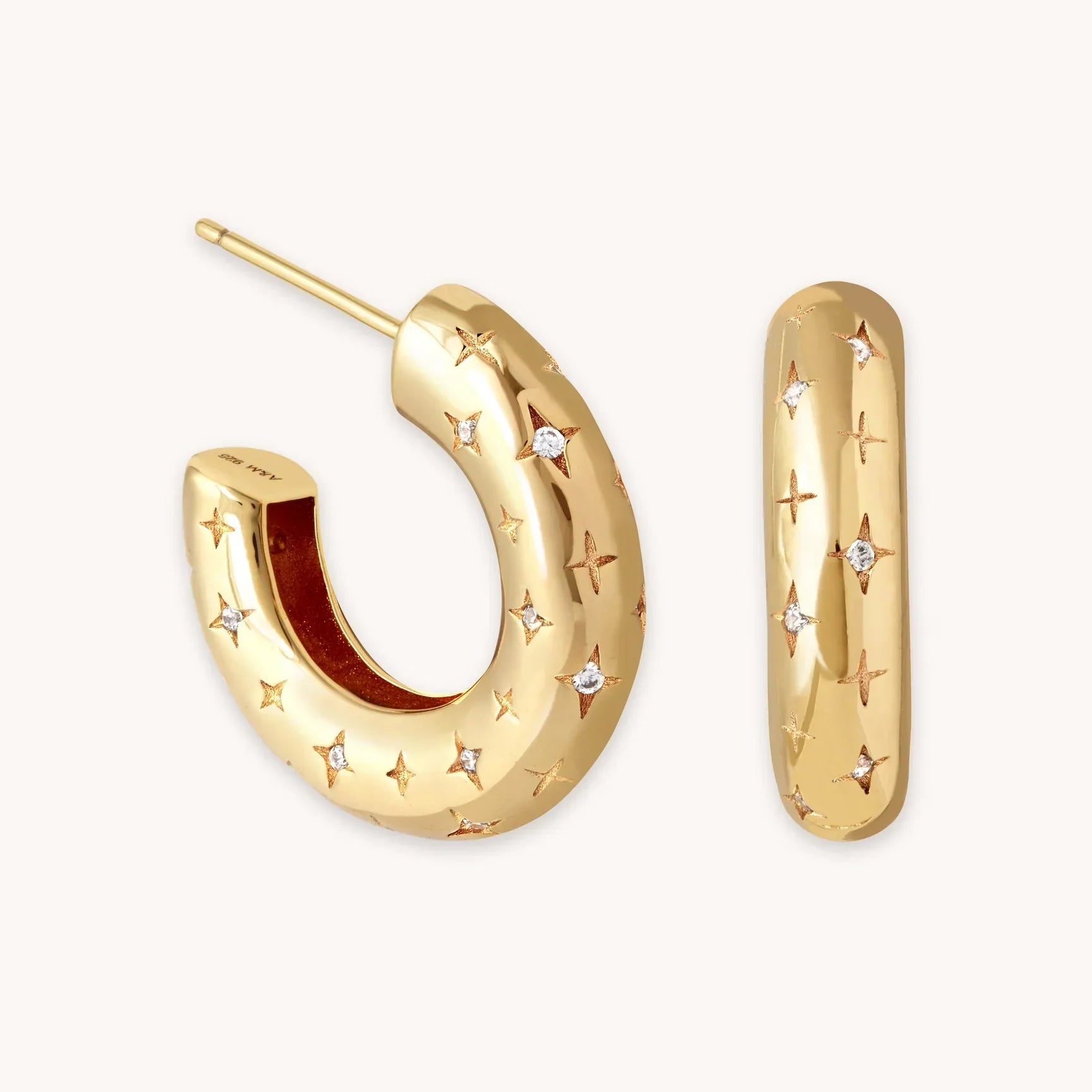 コズミックフープピアス｜ゴールド16K