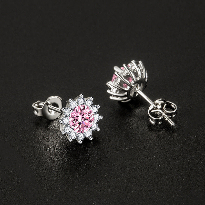 サンリット・ミューズ・ピアス ピンク｜ホワイトゴールド 18K