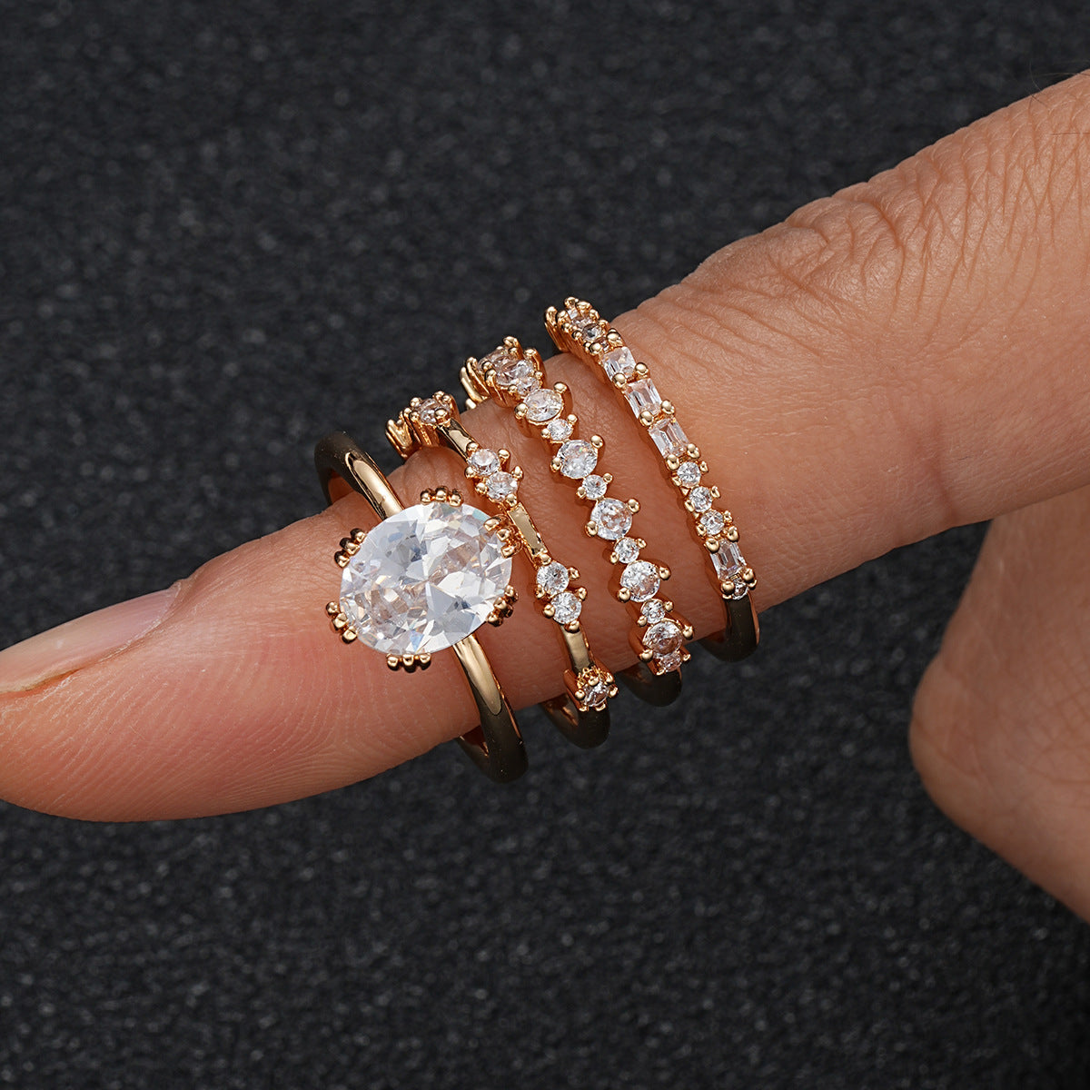 ソレーヌ・ヴィレモン リングセット｜ゴールド 18K