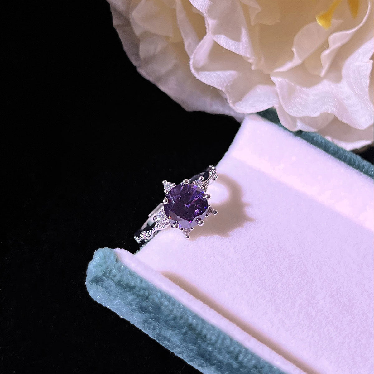 Livia Amethglace Set｜ホワイトゴールド 16K
