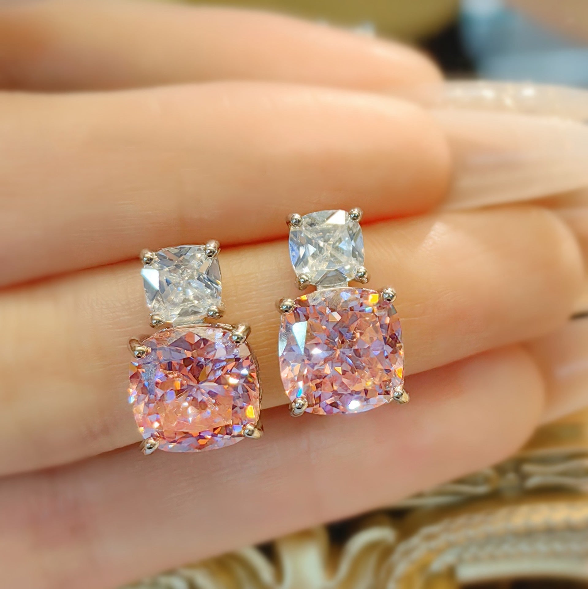 アデリーヌ・ロゼッタ・セット｜ホワイトゴールド 14K