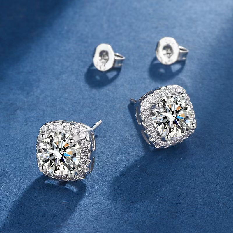 グラッセ・グラマー・ピアス｜ホワイトゴールド 16K