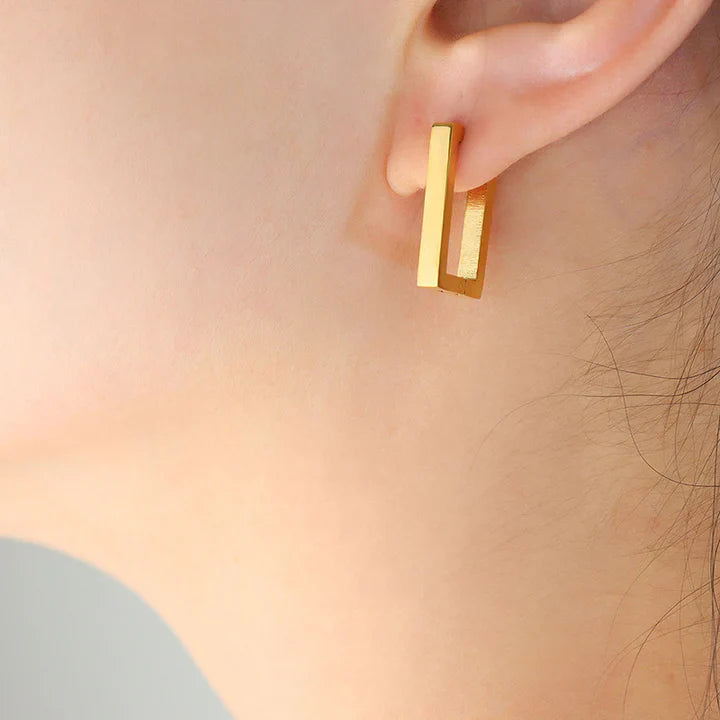 テラフィン・ジオメトリカ・ピアス｜ゴールド 18K