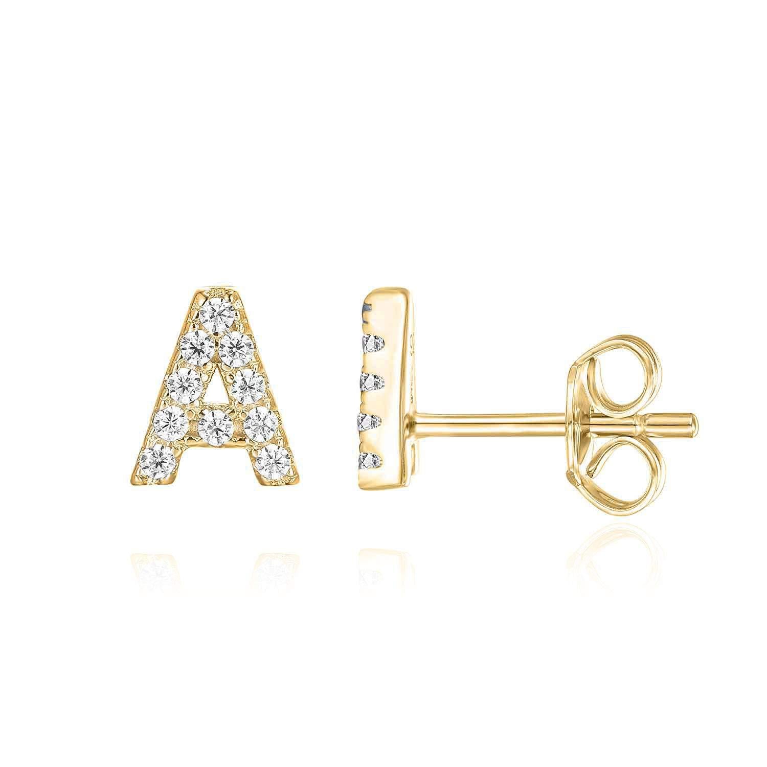 イニシャルピアス｜ゴールド16K