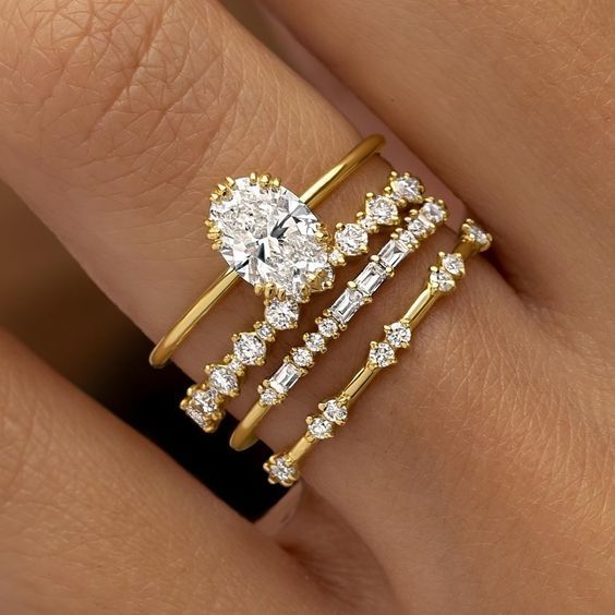 ソレーヌ・ヴィレモン リングセット｜ゴールド 18K