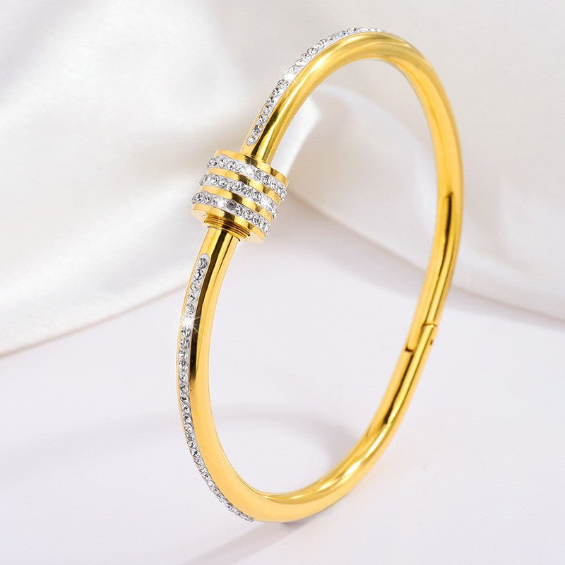 テッサンドラ・ヴィレリ ブレスレット グリーン｜ゴールド 16K