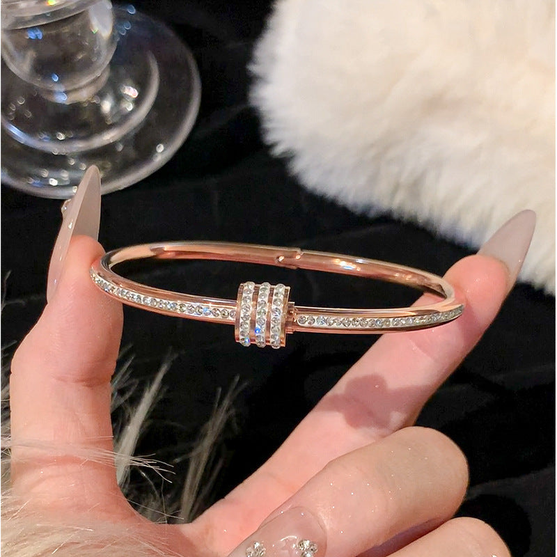 ヴィアンナ・ルチェンテ ブレスレット｜ローズゴールド 16K