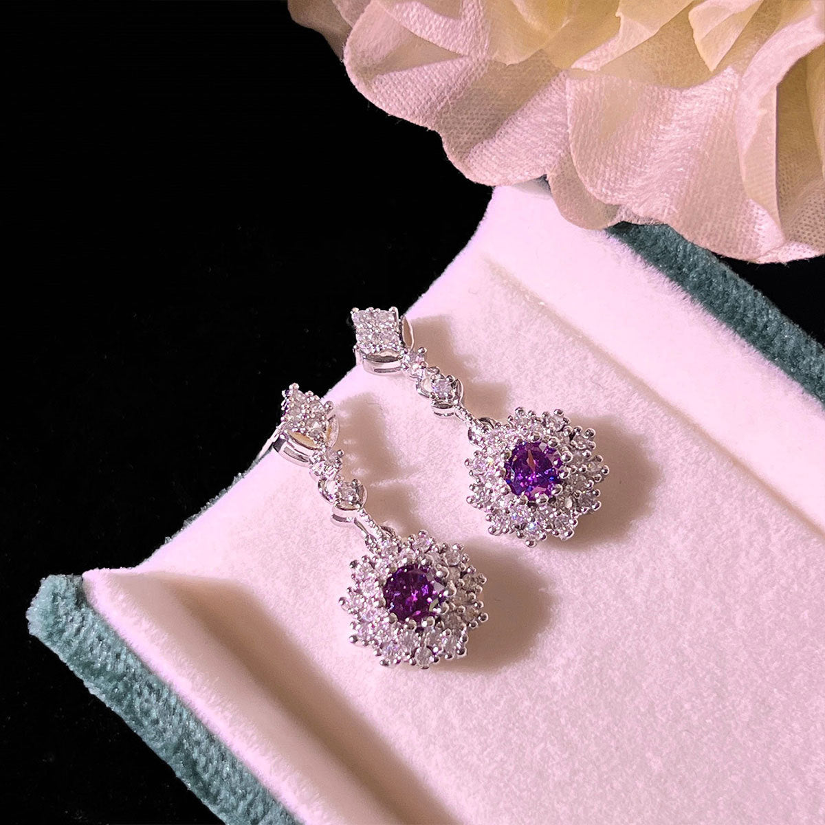 Livia Amethglace Set｜ホワイトゴールド 16K
