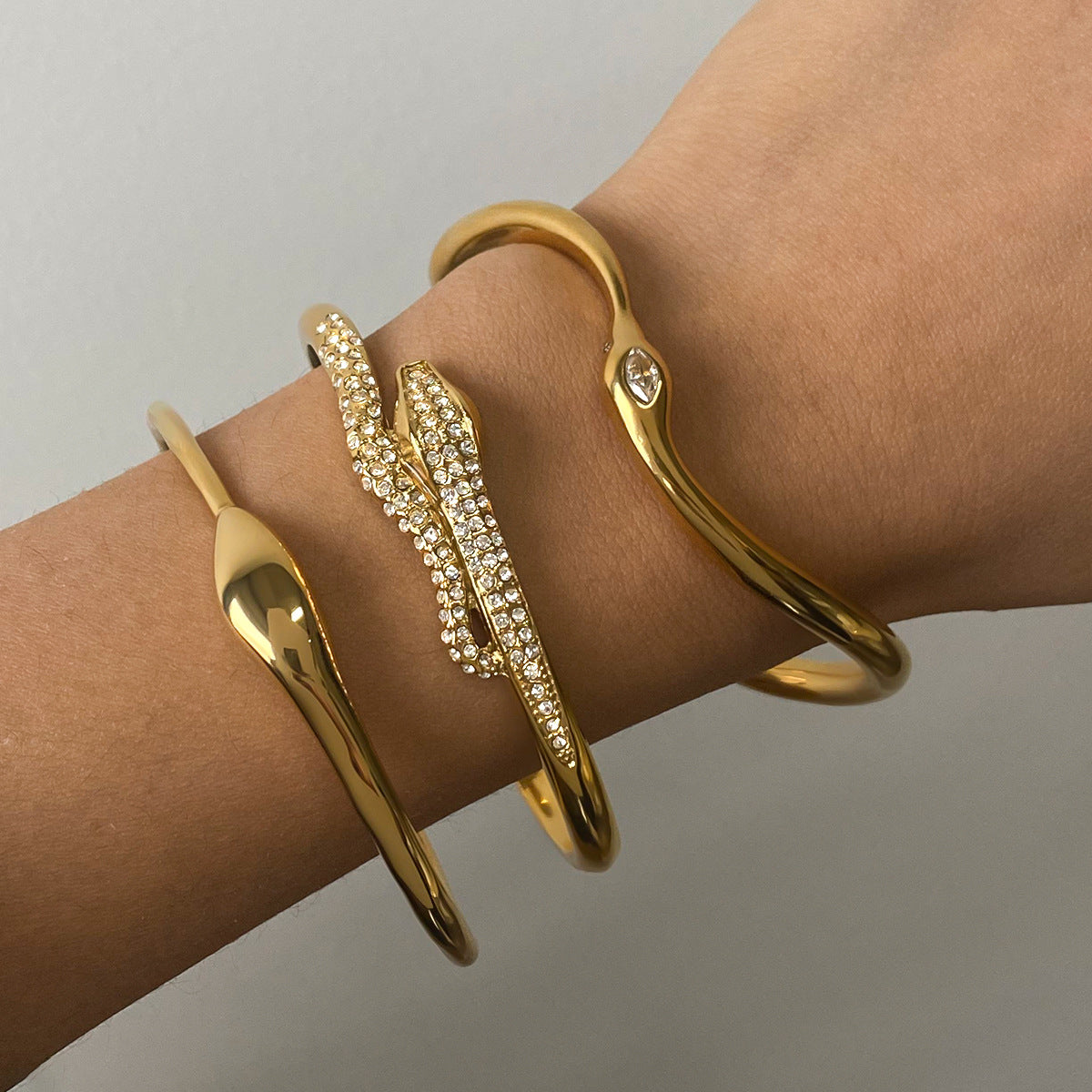 カシアン・ヴェイン ブレスレット セット｜ゴールド 18K-1