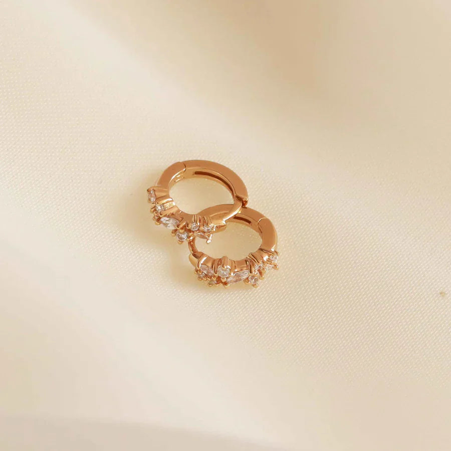 クリスタル・クラスター・ハギー｜ゴールド 18K