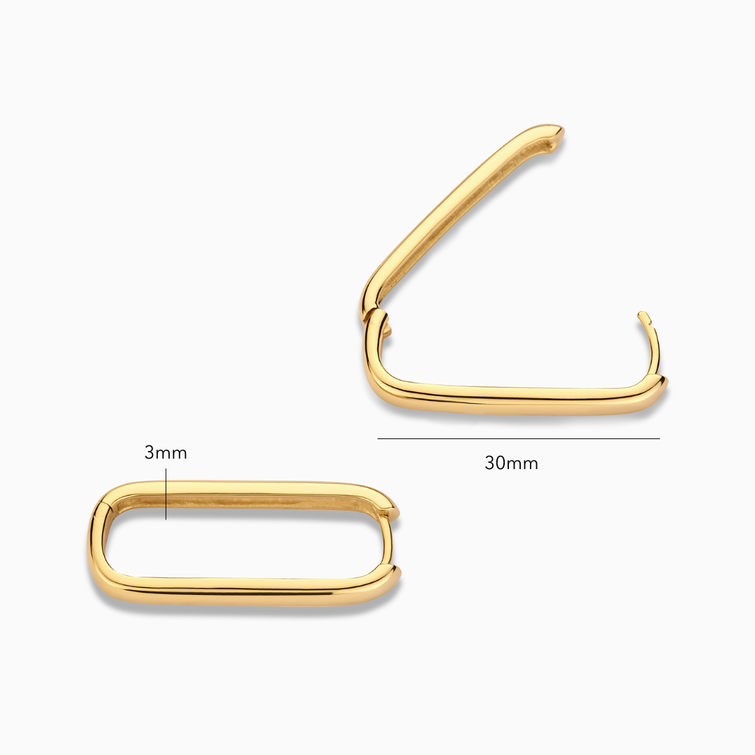 Große Icon Hoops | Gold 18k