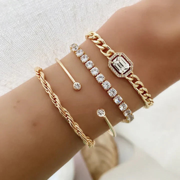 ドミシア・カルヴィーナ ブレスレットセット｜ホワイトゴールド 18K