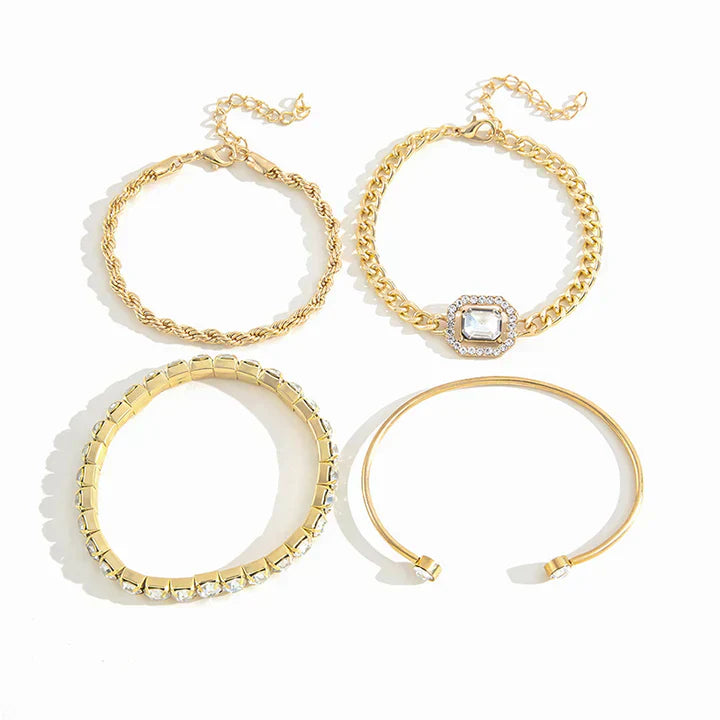 ドミシア・カルヴィーナ ブレスレットセット｜ホワイトゴールド 18K